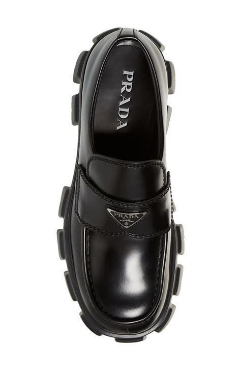 prada pointed monolith loafers|prada monolith loafers second hand.